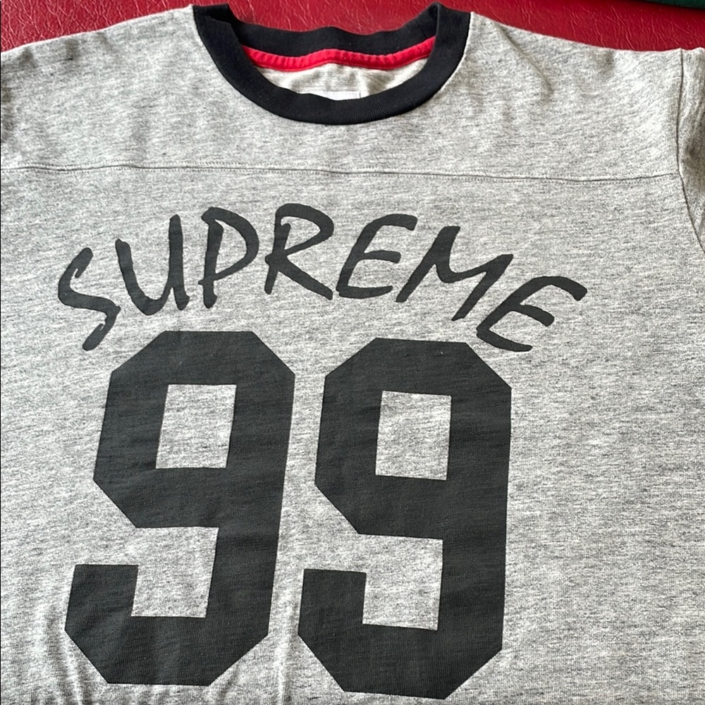Supreme Gray and Black '99' Long Sleeve Shirt